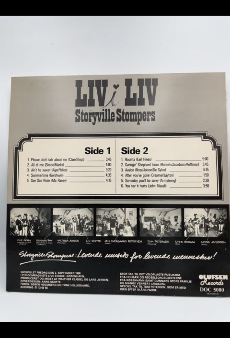 LP - Liv i Liv Storyville Stompers